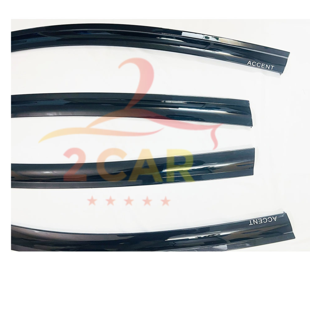 Vè Che Mưa Xe Hyundai Accent 2018 - 2023, 2024, 2025, 2026 nhựa đen dày - 2CAR