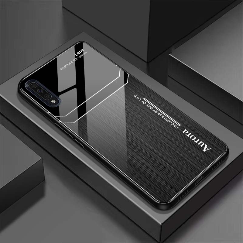 Ốp Lưng SAMSUNG A30S, A50, A50S, A70, A7 2018 Mặt Lưng Kính Cường Lực Sáng Bóng