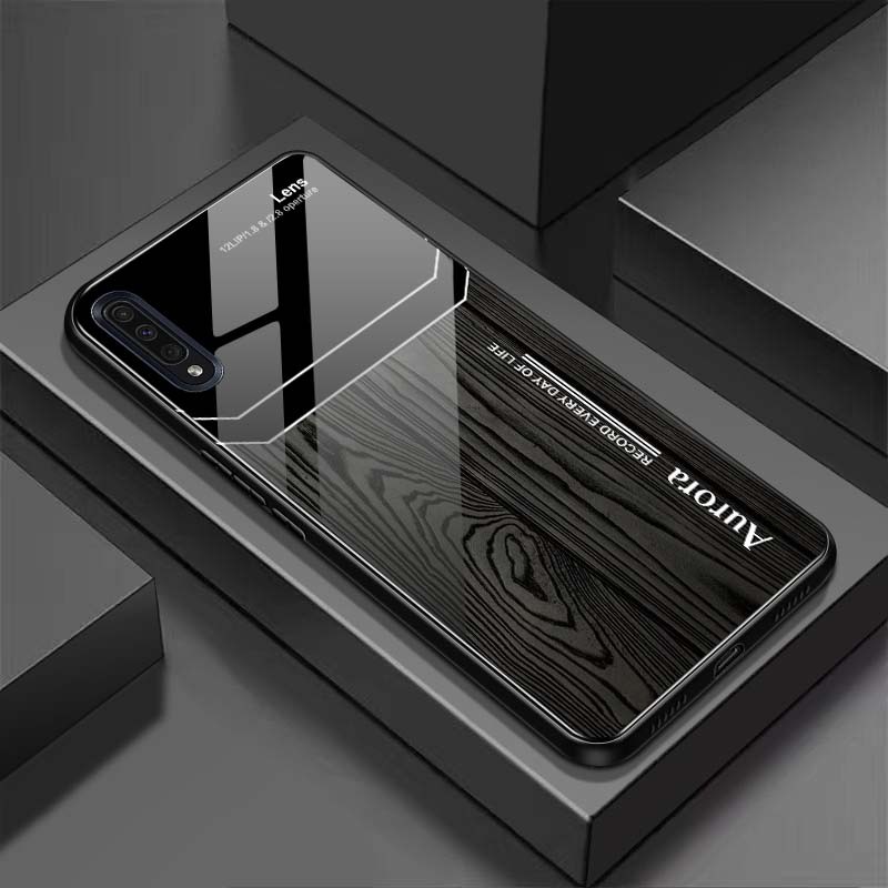 Ốp Lưng SAMSUNG A30S, A50, A50S, A70, A7 2018 Mặt Lưng Kính Cường Lực Sáng Bóng