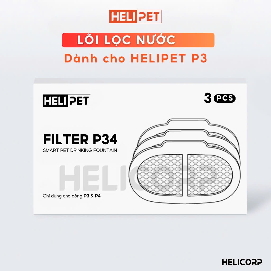 Ảnh Lõi Lọc Nước Helipet P34 Dùng Cho Máy Lọc Nước Thông Minh Helipet P3 1