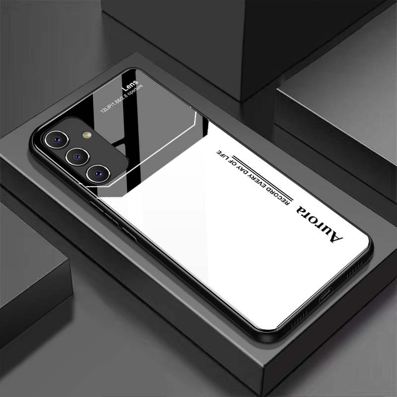 Ốp Lưng SAMSUNG A14, A24, A34, A54 Mặt Lưng Kính Cường Lực Sáng Bóng