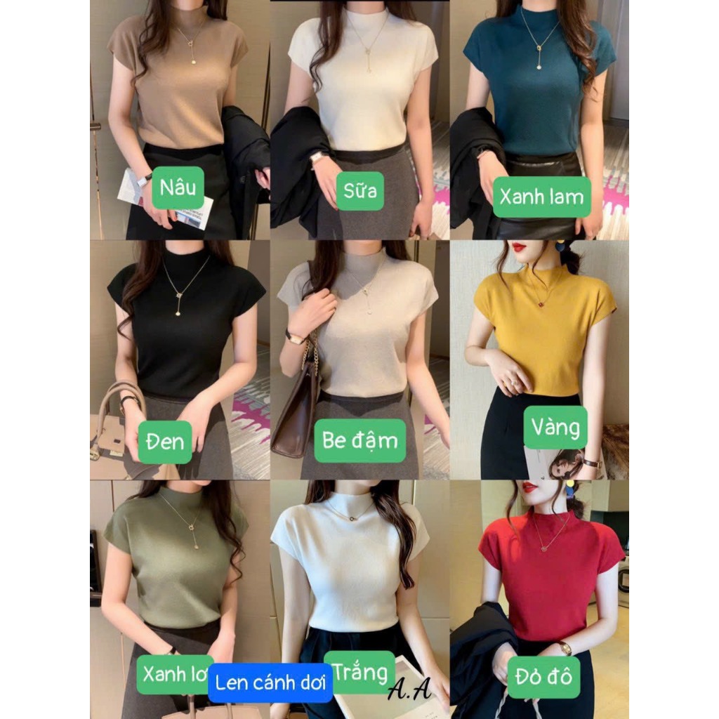 Áo Len Cánh Rơi Chất Liệu Len Lông Thỏ Mềm Mịn