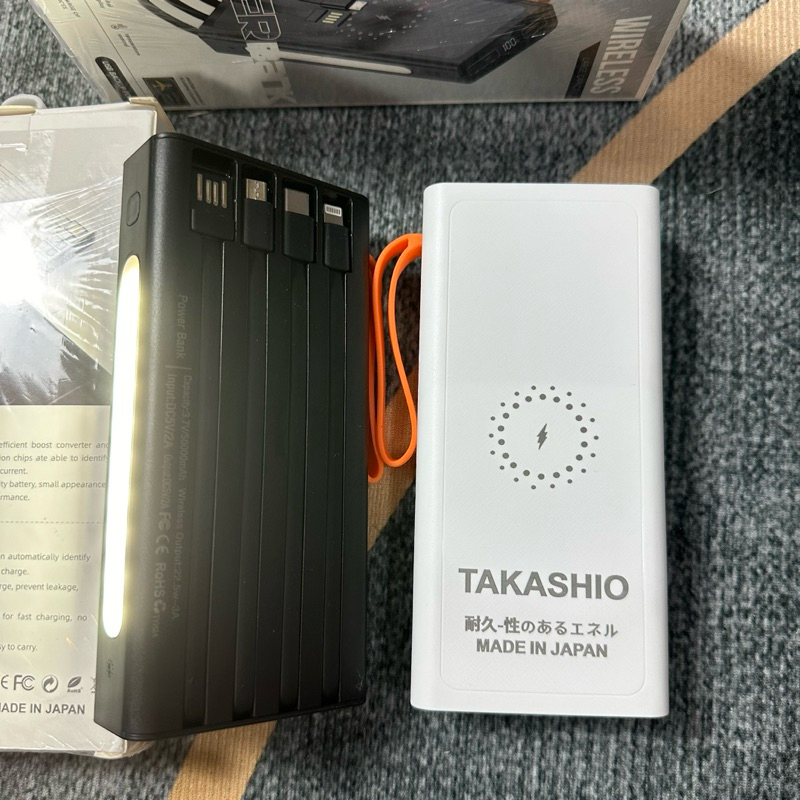 [HOT] Sạc dự phòng không dây TAKASHIO Japan 50000mAh dung lượng cao, sạc nhanh