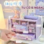 Tủ đồ để bàn mini 3 tầng nhiều ngăn kéo, kệ sách để bàn đựng dụng cụ học tập có ngăn kéo BIBA BIBO