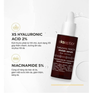 Tinh Chất Giảm Mụn, Thâm, Trắng Sáng Da Ekseption Hyaluronic Niacin Serum 75ml