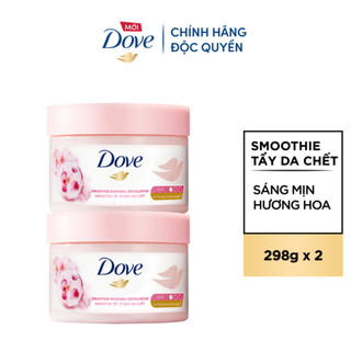[LIVE] Combo 2 Smoothie Tẩy Tế Bào Chết Body Dove Chăm Da Sáng Mịn 298g/280g