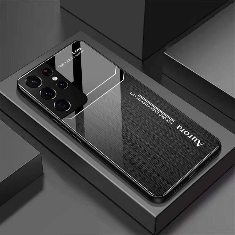 Ốp Lưng SAMSUNG GALAXY S21 ULTRA Mặt Lưng Kính Cường Lực Sáng Bóng