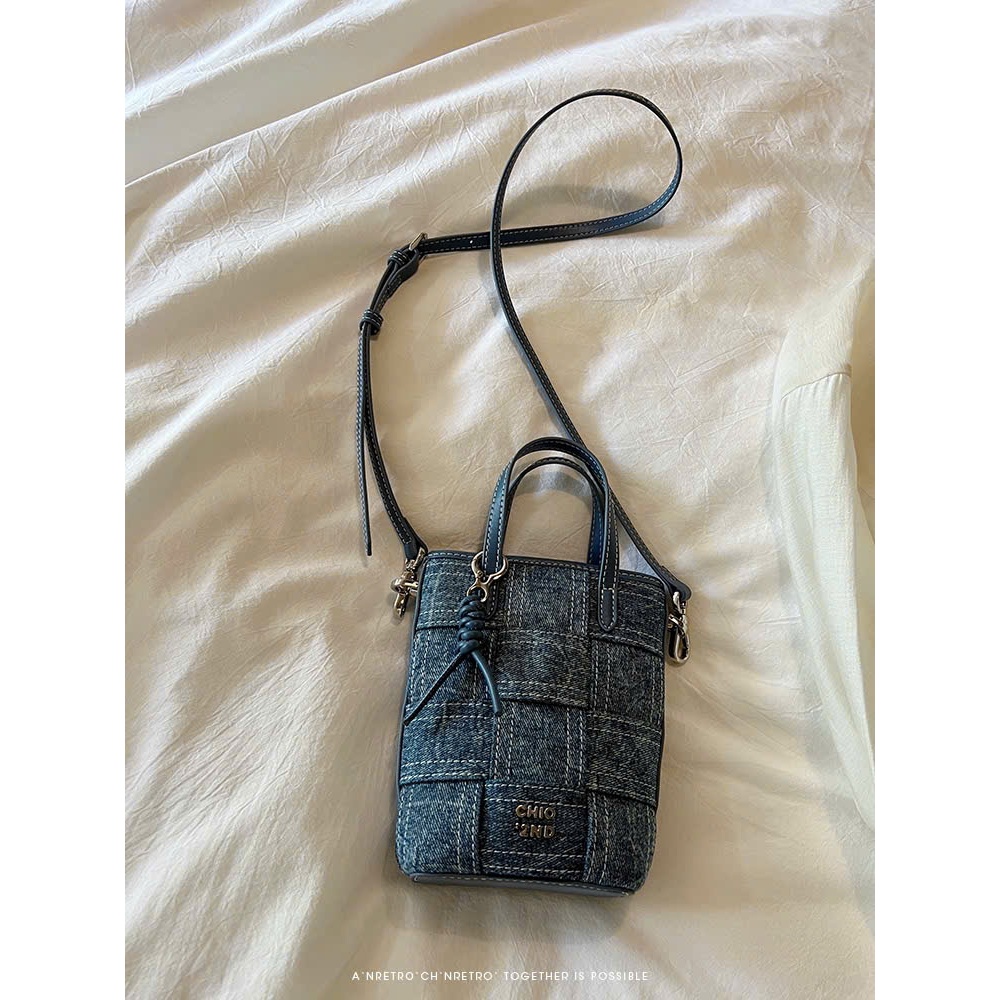 Túi xách jean nữ chio size 16cm*6cm*18cm JEAN 