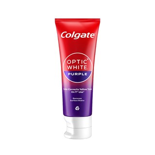 [HB Gift] Kem Đánh Răng Colgate trắng răng Optic White Purple 100g công nghệ sắc tím, trung hòa ố vàng tức thì