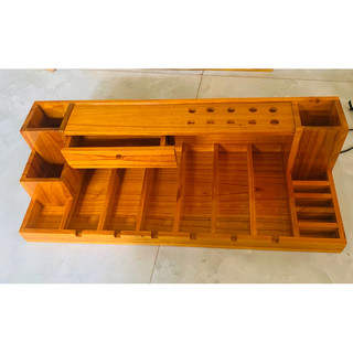 KHAY TÔNG ĐƠ GỖ 6 NGĂN ĐỰNG TÔNG, CÓ NGĂN KÉO 4 MÀU SĂC BÓNG MỊN BỀN ĐẸP UY TÍN CHẤT LƯỢNG