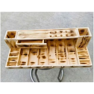 KHAY TÔNG ĐƠ GỖ 6 NGĂN ĐỰNG TÔNG, CÓ NGĂN KÉO 4 MÀU SĂC BÓNG MỊN BỀN ĐẸP UY TÍN CHẤT LƯỢNG