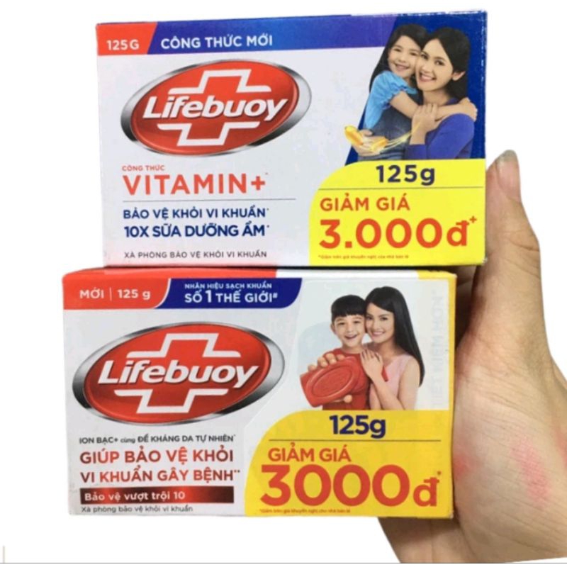 Xà bông cục Lifebuoy 90g / 125g / đỏ xanh khổ qua chính hãng Unilever