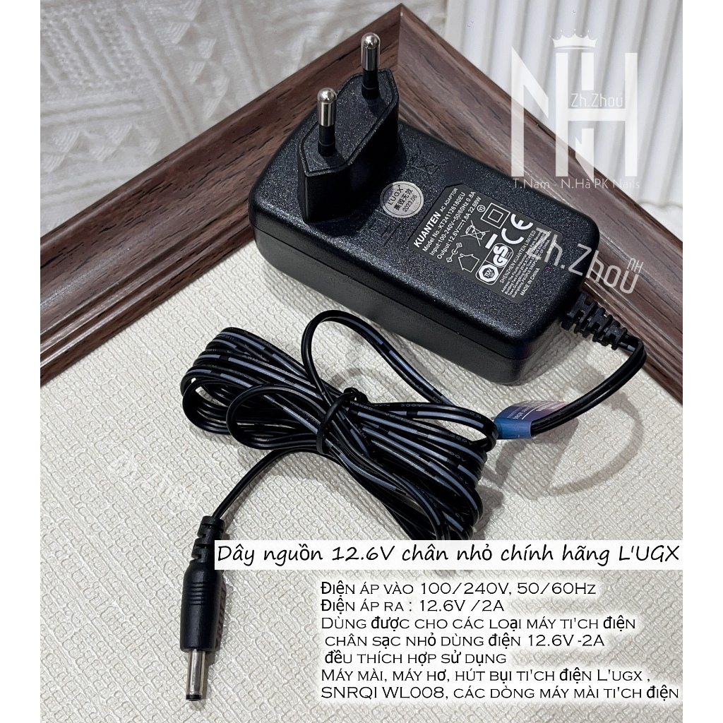 Dây sạc máy tích điện LUGX, dây nguồn máy hơ lugx 205, dây sạc máy mài Lugx