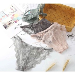 Quần Lót Nữ Ren Mềm Đính Nơ Cạp 2 Dây Hông Sexy 2824'