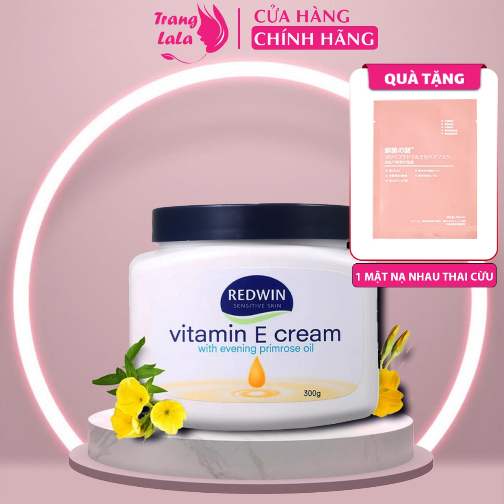 Kem Dưỡng Da Cao Cấp Redwin Vitamin E Cream 300g Nội Địa Úc Dưỡng Ẩm Và Duy Trì Sự Đàn Hồi Của Da