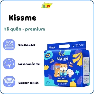 Bỉm/ tã quần trẻ em Kissme Premium siêu mỏng thấm hút tốt, thoáng khí (Size M/LXL/XXL/XXXL)-23h.shop
