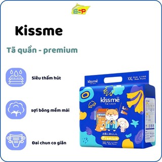 (XẢ KHO)Bỉm/ tã quần trẻ em Kissme Premium siêu mỏng thấm hút tốt, thoáng khí (Size M/LXL/XXL/XXXL)-23h.shop