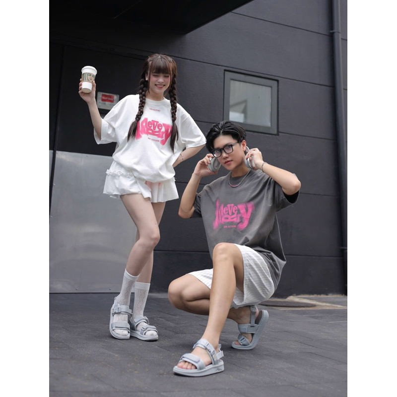 Ảnh Dép Quai Hậu Unisex Genki Màu Xanh Xám Quai Ngang Đế Cao Su Thời Trang Sport YK278 2