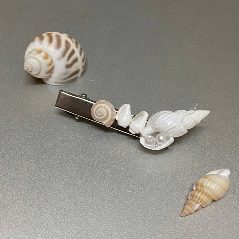 Kẹp tóc vỏ sò, ốc biển / dùng để đi biển dành cho nữ / kẹp tóc handmade / phụ kiện siêu xinh dành cho các bạn nữ | Shopee Việt Nam