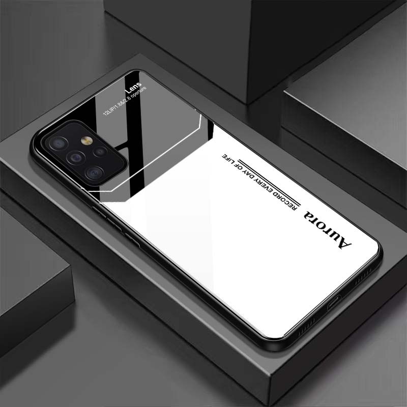 Ốp Lưng SAMSUNG A32 4G, A32 5G, A52, A52S 5G, A72 Mặt Lưng Kính Cường Lực Sáng Bóng