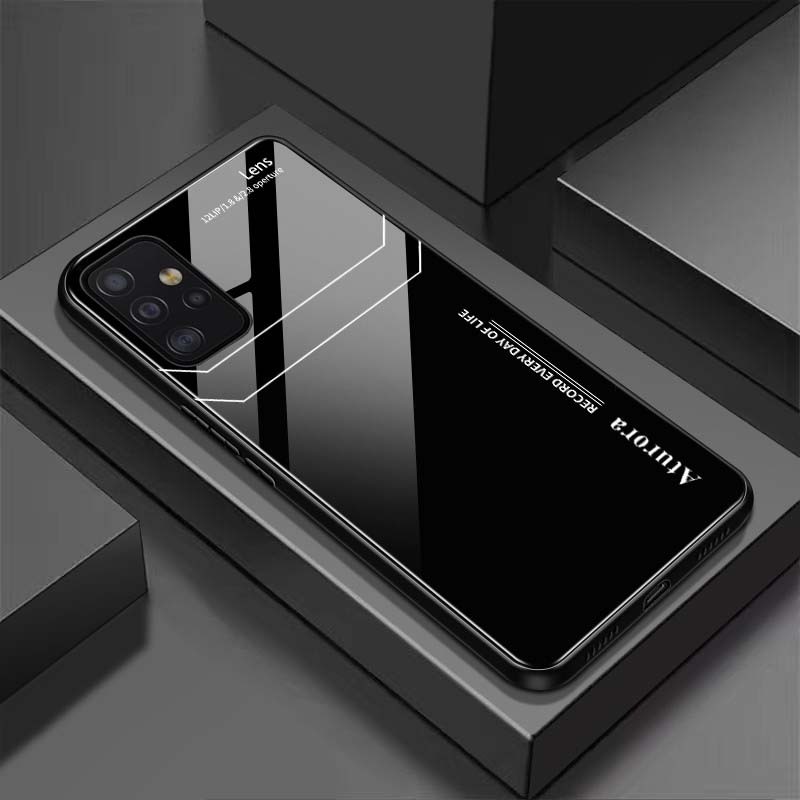 Ốp Lưng SAMSUNG A32 4G, A32 5G, A52, A52S 5G, A72 Mặt Lưng Kính Cường Lực Sáng Bóng