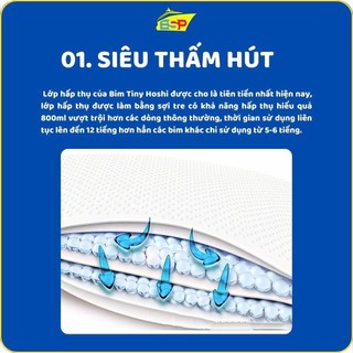 (XẢ KHO)Bỉm/Tã quần cho trẻ sơ sinh Tiny Hoshi size M44/L42/XL38/XXL36/XXXL34/XXXXL32 - 23h.shop