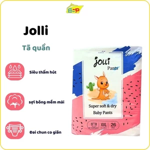 Bỉm/Tã quần Jolli siêu mỏng thoáng khí cho bé, size M-XXL, thấm hút tốt, dịu da - 23HShopPremium