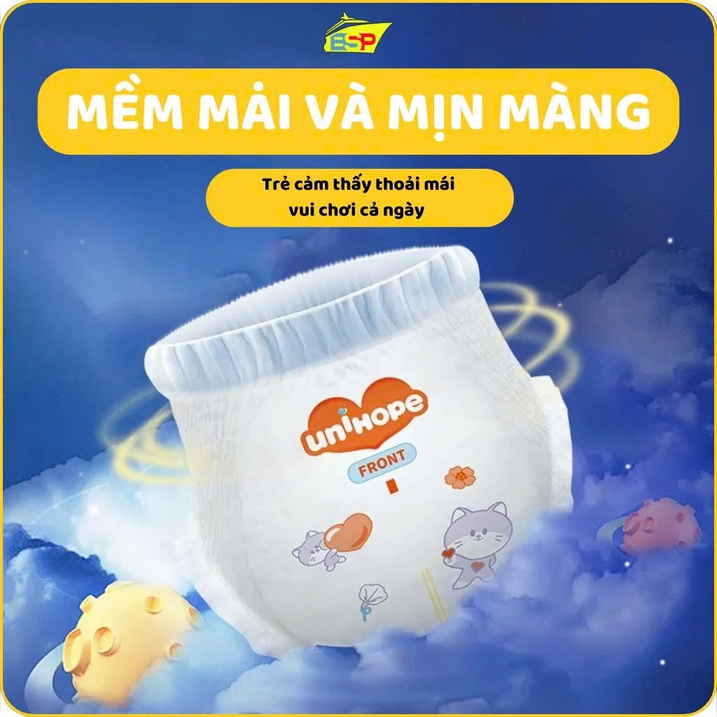 Bỉm/Tã quần trẻ em nội địa nhập khẩu UNIHOPE cotton cao cấp - 23HShopPremium