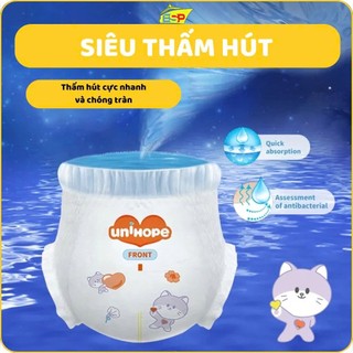 Bỉm/Tã dán/quần trẻ em UNIHOPE chất cotton mềm mại, thấm hút, lưng chun siêu co giãn - 23h.shop