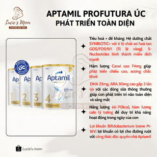 [Tem Phụ Bắc Nam] Sữa Aptamil Profutura Úc, Date Mới Lon 900gr, Đủ Số Cho Bé - Lucie's Mom