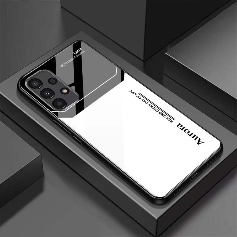 Ốp Lưng SAMSUNG A13 4G, A23 5G, A33 5G, A53 5G, A73 5G Mặt Lưng Kính Cường Lực Sáng Bóng