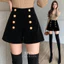 Quần Short Nhung Cạp Cao Phối 8 Cúc Sang Chảnh Tôn Dáng Vải Nhung Mềm Mại 2 Lớp Điệu Đà L04