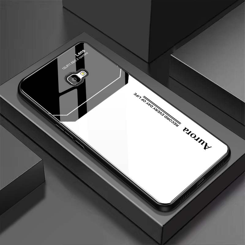 Ốp Lưng SAMSUNG J7 PRIME, J7 PRO, J7 PLUS Mặt Lưng Kính Cường Lực Sáng Bóng