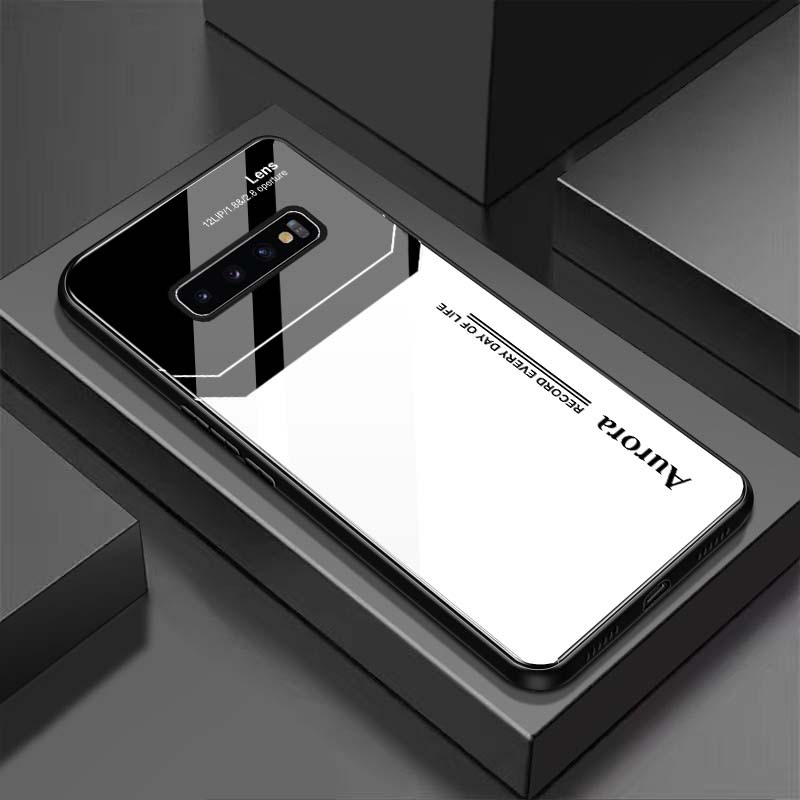 Ốp Lưng SAMSUNG S10, S10E, S10+, S10 5G Mặt Lưng Kính Cường Lực Sáng Bóng