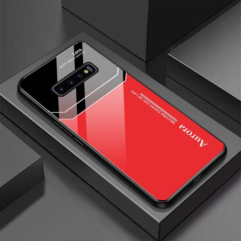 Ốp Lưng SAMSUNG S10, S10E, S10+, S10 5G Mặt Lưng Kính Cường Lực Sáng Bóng