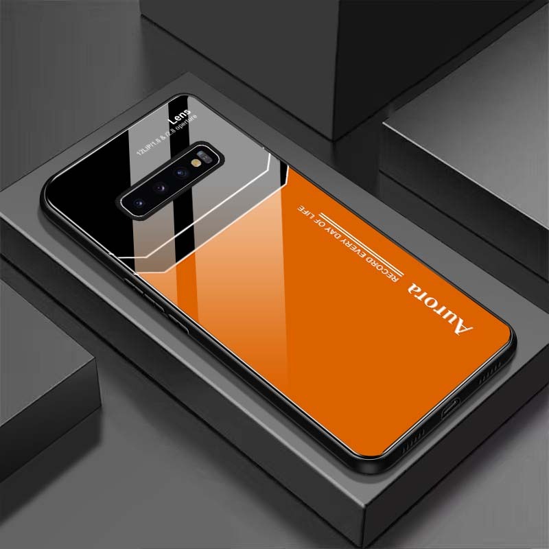 Ốp Lưng SAMSUNG S10, S10E, S10+, S10 5G Mặt Lưng Kính Cường Lực Sáng Bóng