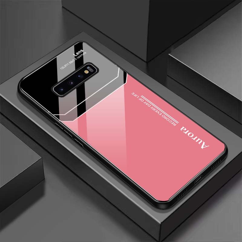 Ốp Lưng SAMSUNG S10, S10E, S10+, S10 5G Mặt Lưng Kính Cường Lực Sáng Bóng