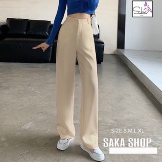 Quần tây ống rộng nữ tuyết mưa dày dặn dáng dài , quần tây suông nữ