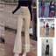 Quần Ống Loe Lưng Cao Dáng Legging Chất tuyết mưa Quần Vải Loe Dáng Dài Ôm Body Quần Tây Vải Loại 1 Q958
