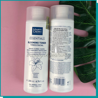 Nước Cân Bằng Dưỡng Ẩm Cho Da Hỗn Hợp, Thường Đến Khô - MartiDerm Essentials Blooming Toner 200ml