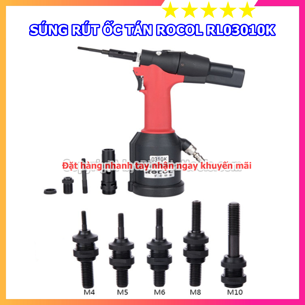 Máy Rút Ốc Tán Dùng Hơi ROCOL R0310 - Chuyên Dụng Rút Ốc M4-M5-M6-M8 ...