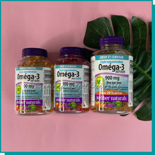 Viên Uống Omega 3 Webber Naturals Triple Strength Omega-3 / Triple Strength Omega-3 with CoQ10