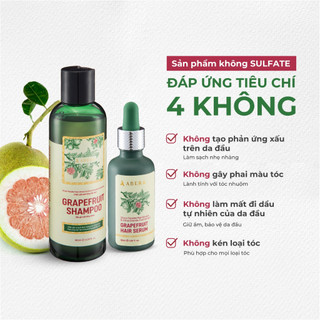 Combo Dưỡng Tóc Bưởi Hồng ABERA - Dầu Gội Đầu Và Tinh Dầu Giảm Rụng Tóc, Chăm Sóc Tóc, Không Sulfate