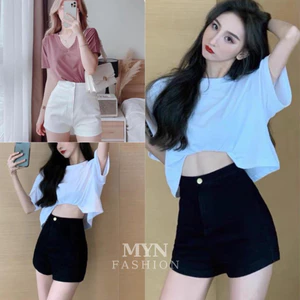 Quần Short Dance Nữ 1 Cúc Bấm Cạp Cao Tôn Dáng Quần Đùi Nữ Chất Umi Hàn Loại 1 Co Giãn 4 Chiều Q01