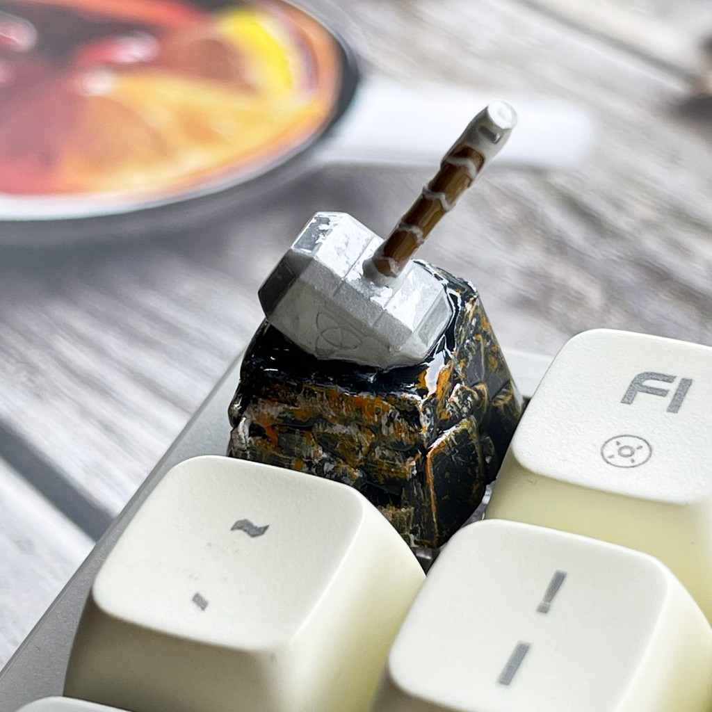 Keycap búa Thor, nút bàn phím cơ, Keycap Marvel, keycap handmade, món ...
