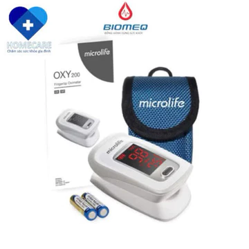 Máy đo nồng độ oxy trong máu SPO2 và nhịp tim Microlife Oxy 200