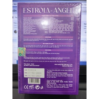 ✅ [Chính Hãng] Estrola-Angel Hỗ trợ giảm các triệu chứng bốc hoả, rối loạn giấc ngủ, chống lão hoá da | Hộp 30 viên