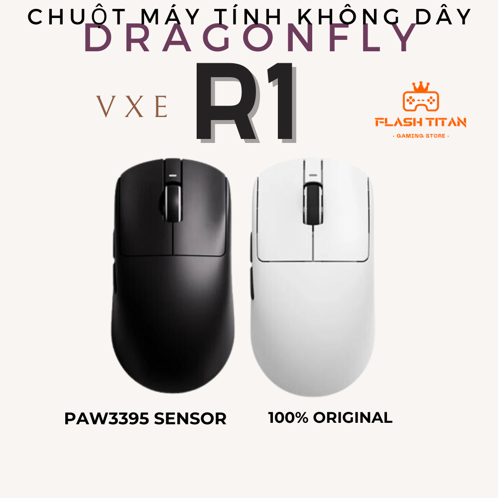 Chuột không dây VGN VXE R1 - 3 mode kết nối - Trọng lượng nhẹ - Chuột ...