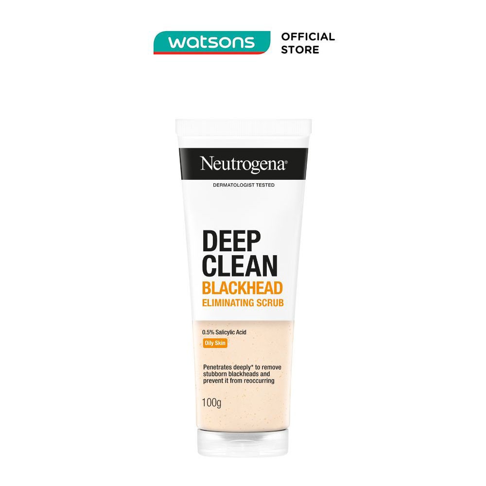 Sữa Rửa Mặt Neutrogena Blackhead Eliminating Daily Scrub Giảm Và Ngăn Ngừa Mụn Đầu Đen 100g