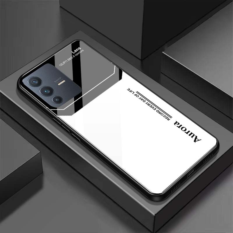 Ốp Lưng VIVO V23E, V23 5G Mặt Lưng Kính Cường Lực Sáng Bóng